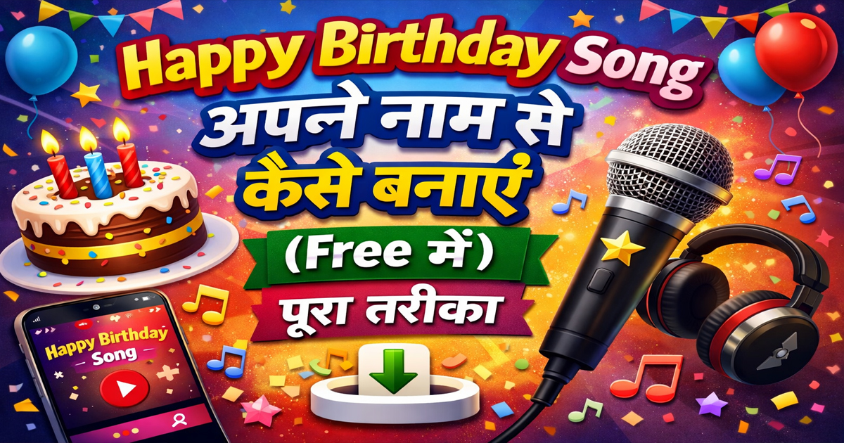 Happy Birthday Song अपने नाम से कैसे बनाएं